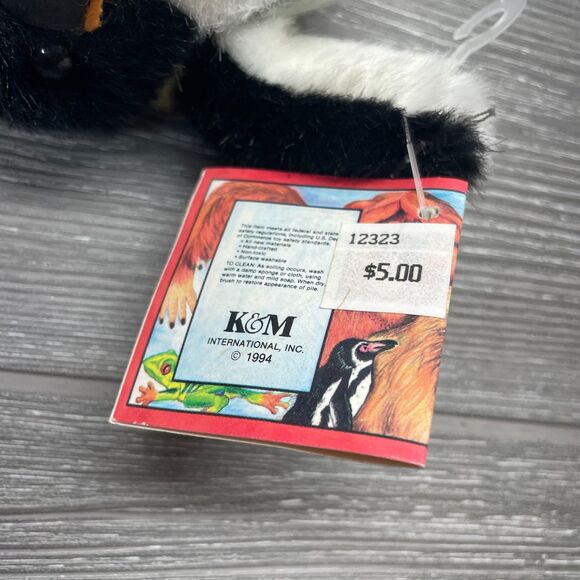 Vintage 1994 K&M International Mini Emperor Penguin Plush Stuffed Animal NEW - Picture 10 of 12